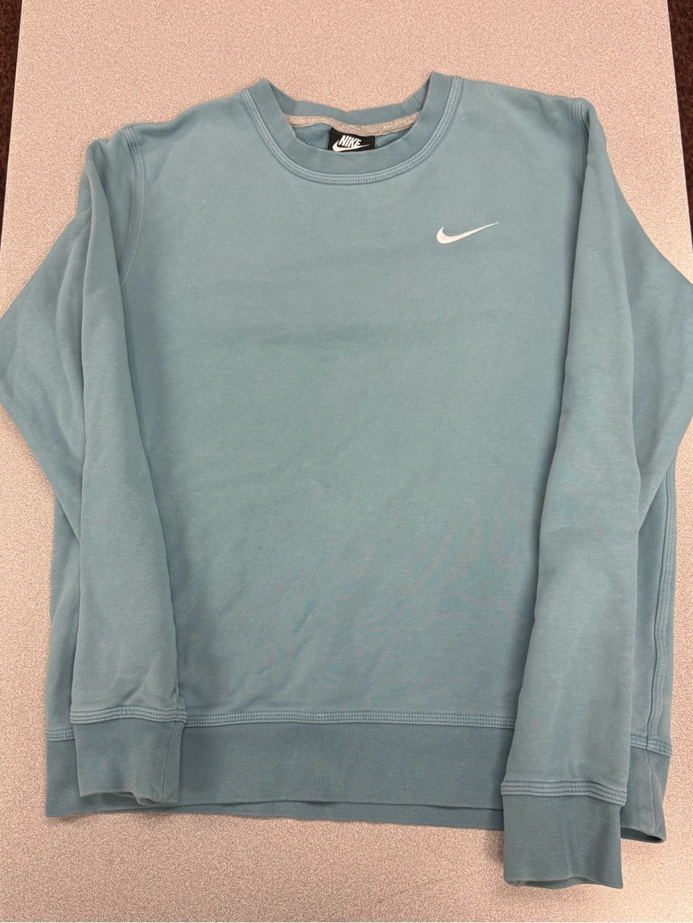 Nike Men's Crewneck Sweatshirt in Light Teal Blue